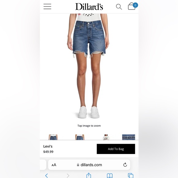 Levi's Pants - Levi’s 501 Mid Thigh Short